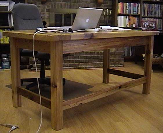 Custom Made Heart Pine Desk