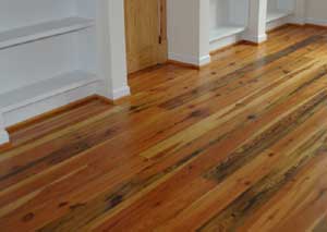 Antique Heart Pine Flooring milled by CGI and Installed in a Central Alabama Home