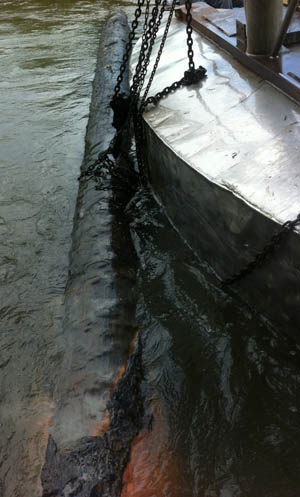 Sinker pine log surfaces