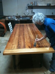 Ten Foot Heart Pine Table